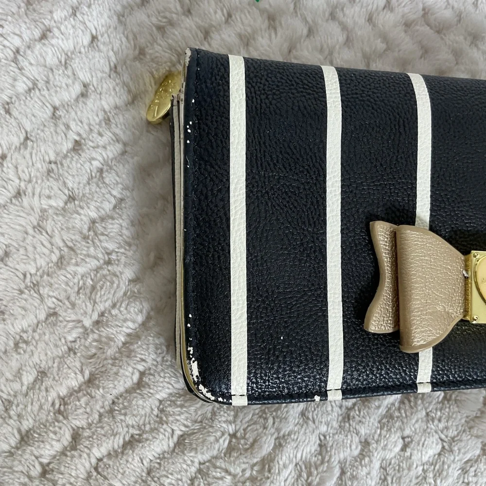 Betsey Johnson Gold Bow Detail Wallet